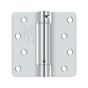 polished chrome hinge