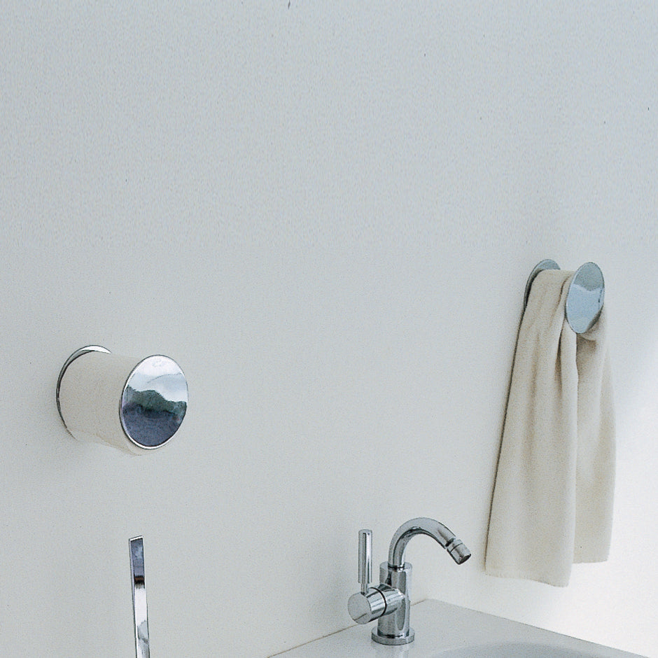 polished chrome towel hook