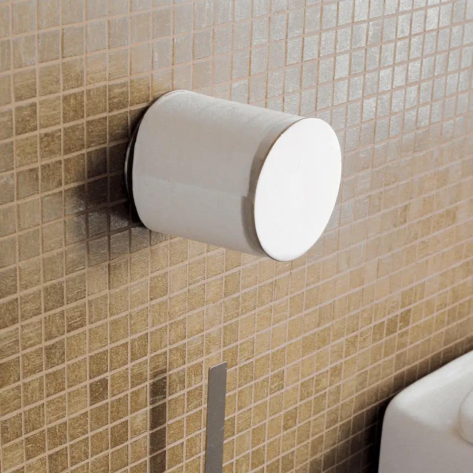 polished chrome toilet paper holder