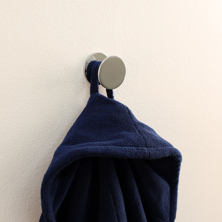 polished nickel robe hook