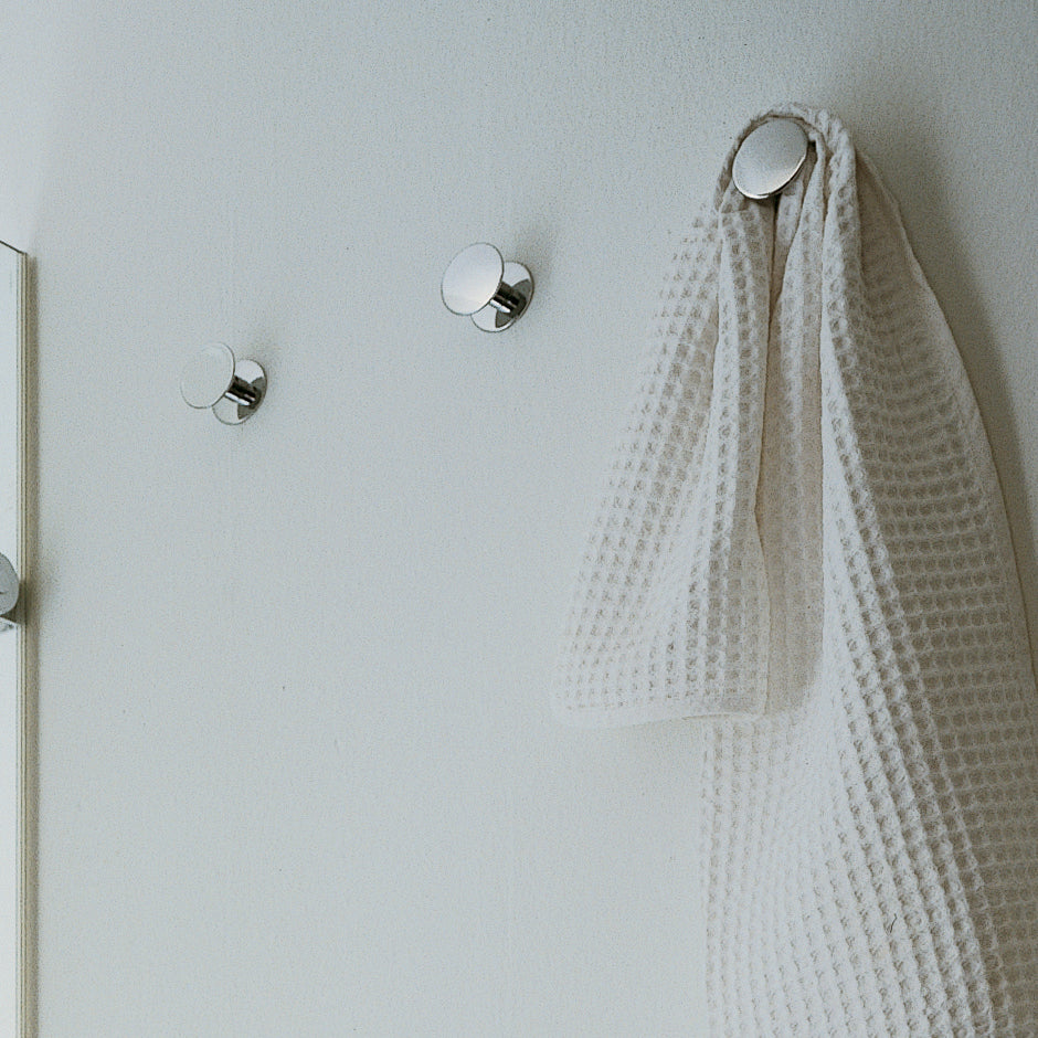 polished chrome robe hook