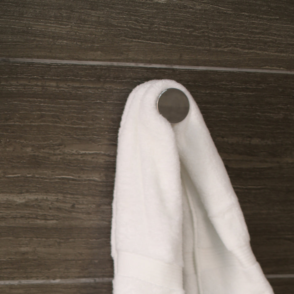 polished chrome robe hook