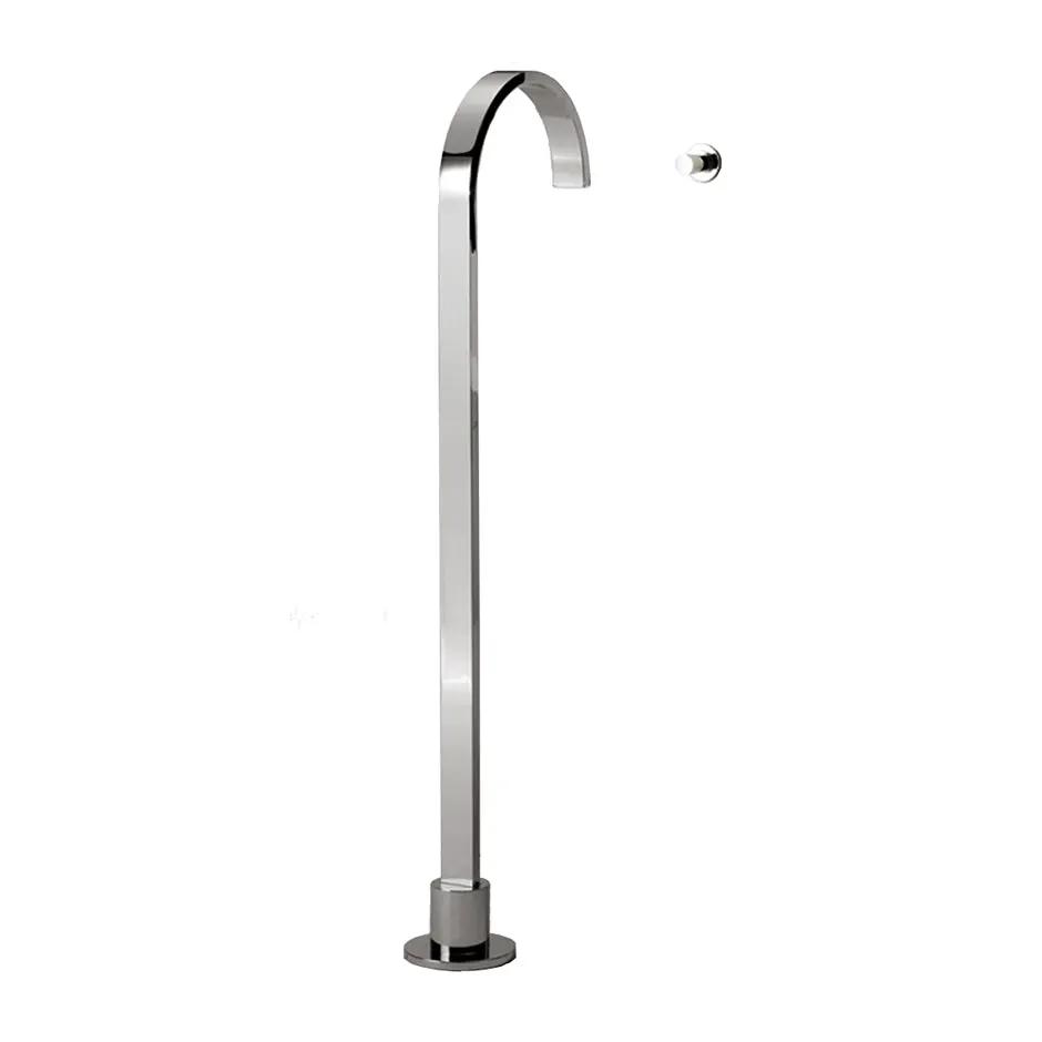 polished chrome spout