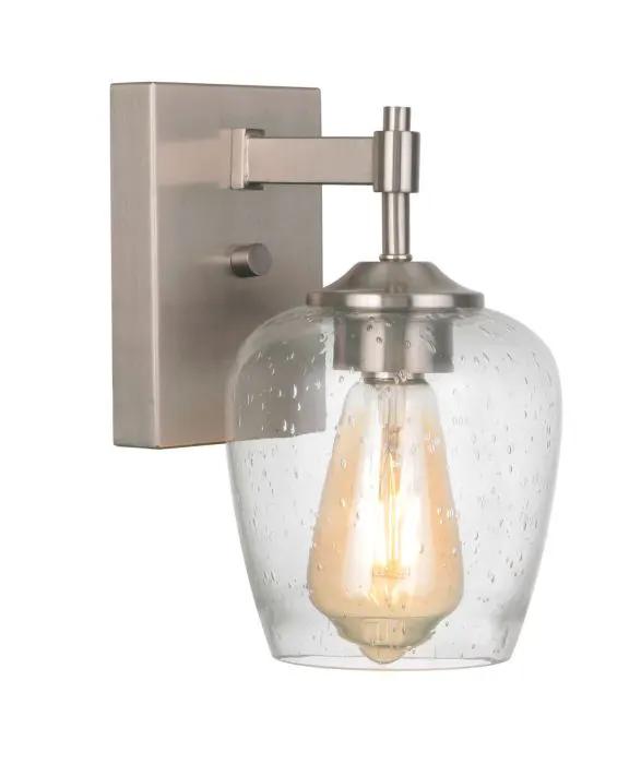 brushed polished nickel wall sconces