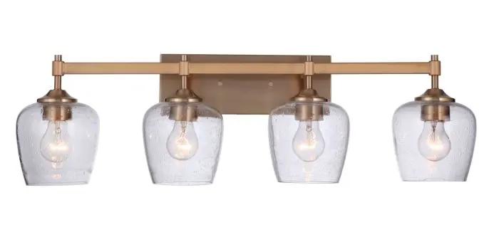 satin brass wall sconces
