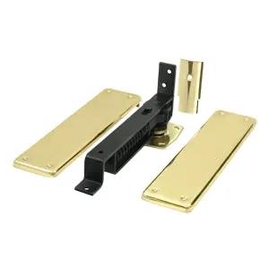 Deltana Double Action Spring Hinge with Solid Brass Cover Plates by Deltana