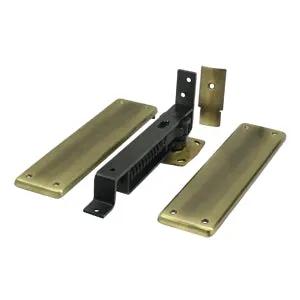 Deltana Double Action Spring Hinge with Solid Brass Cover Plates by Deltana