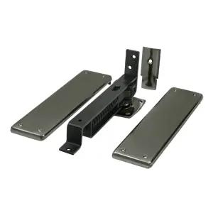 Deltana Double Action Spring Hinge with Solid Brass Cover Plates by Deltana
