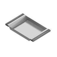 stainless/walnut tray