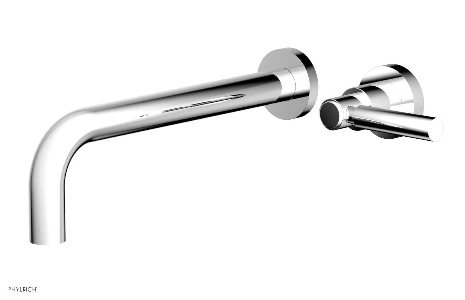 polished chrome lavatory set
