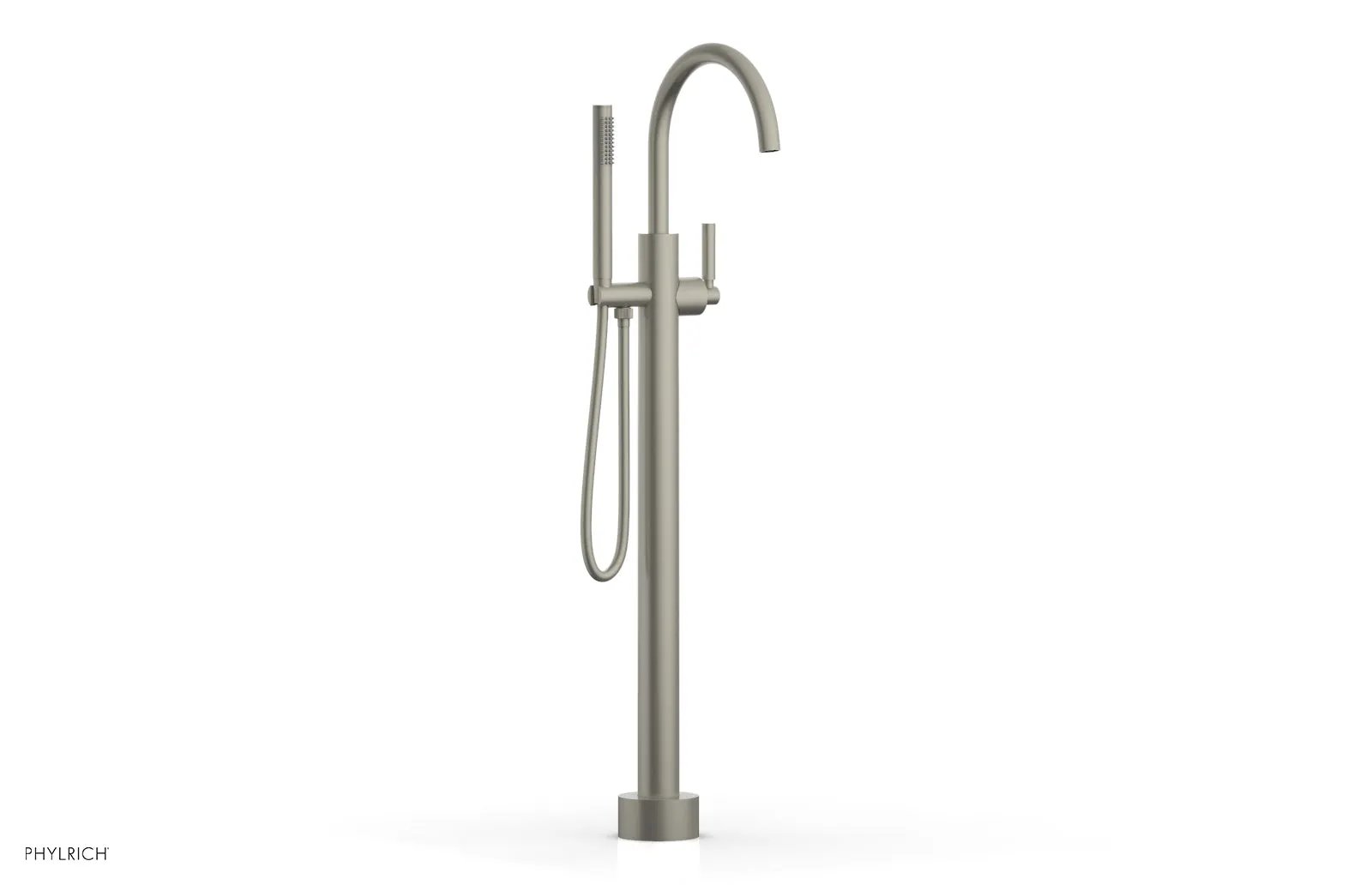 Phylrich BASIC Tall Floor Mount Tub Filler - Lever Handle with Hand Shower by Phylrich