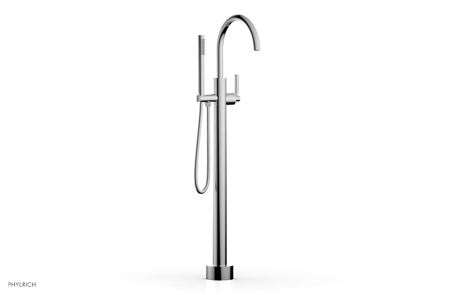 polished chrome tub filler