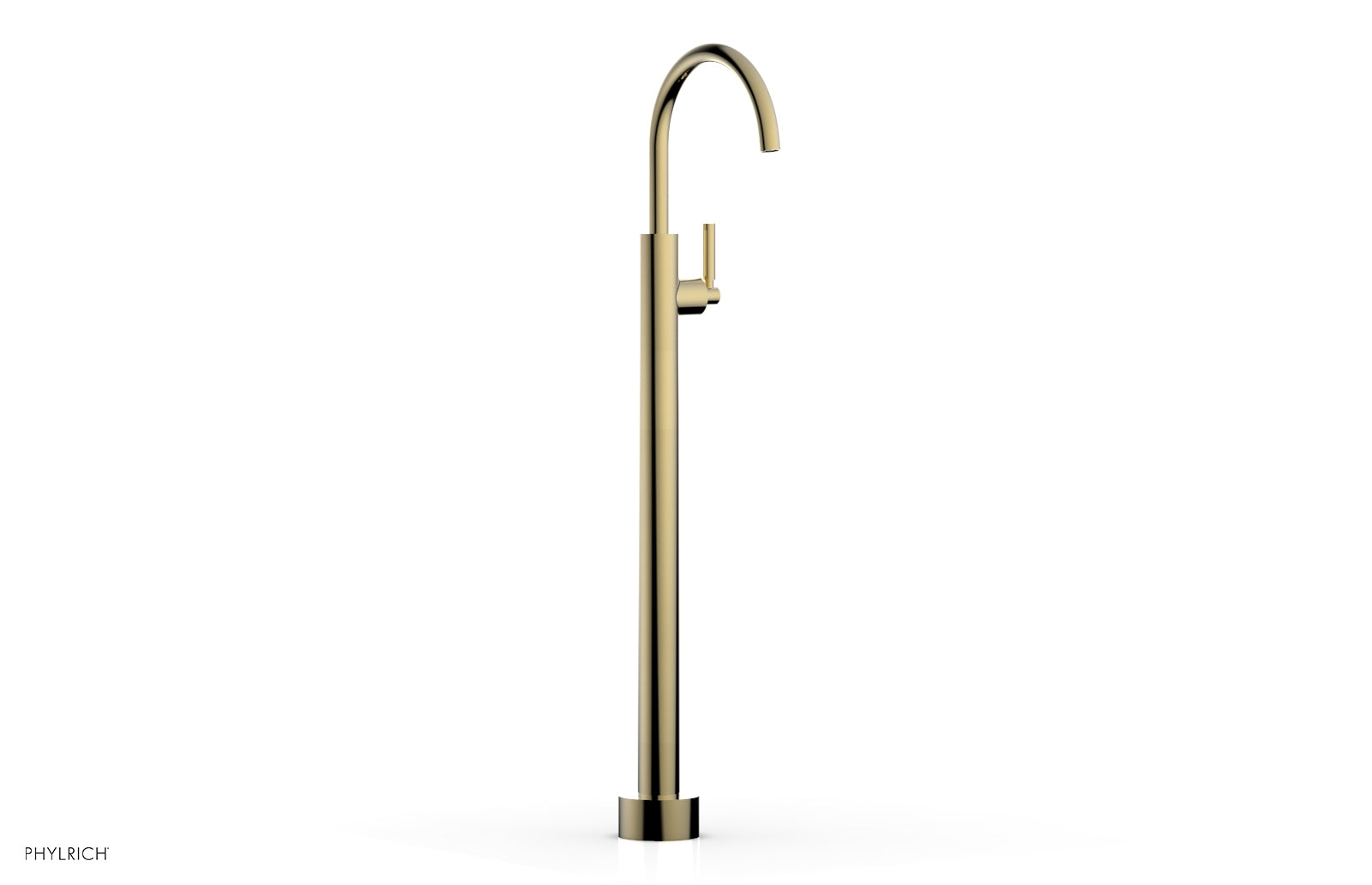 Phylrich BASIC Tall Floor Mount Tub Filler - Lever Handle