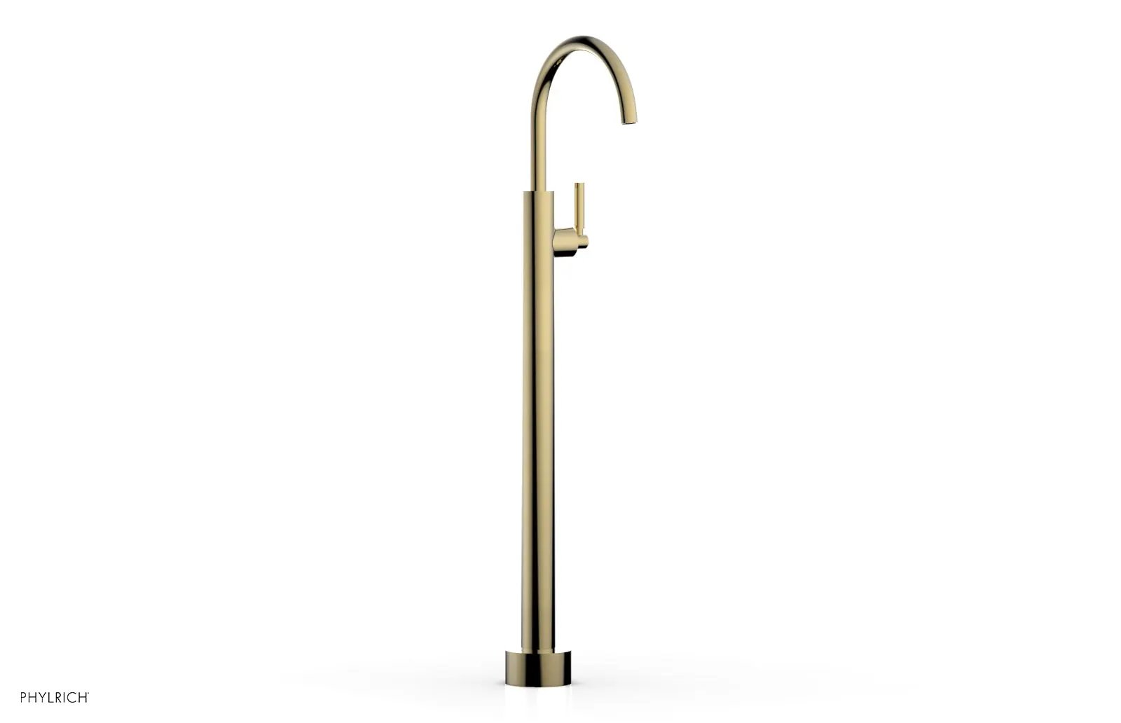 Phylrich BASIC Tall Floor Mount Tub Filler - Lever Handle by Phylrich