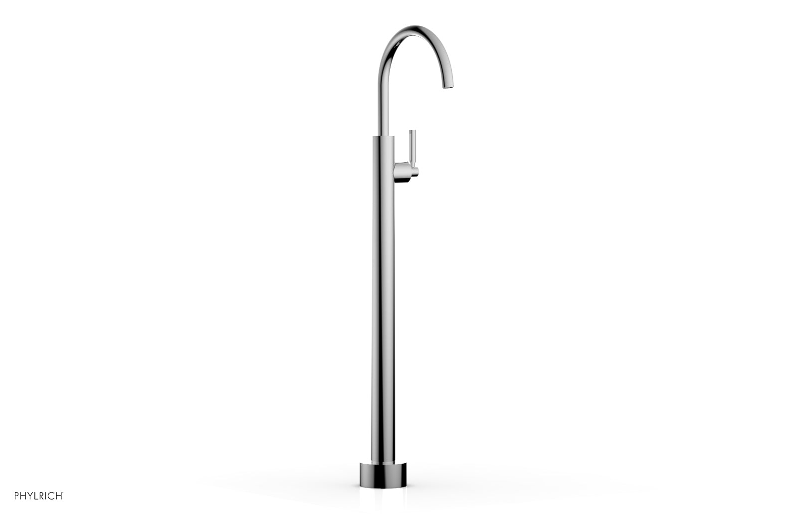 polished chrome tub filler