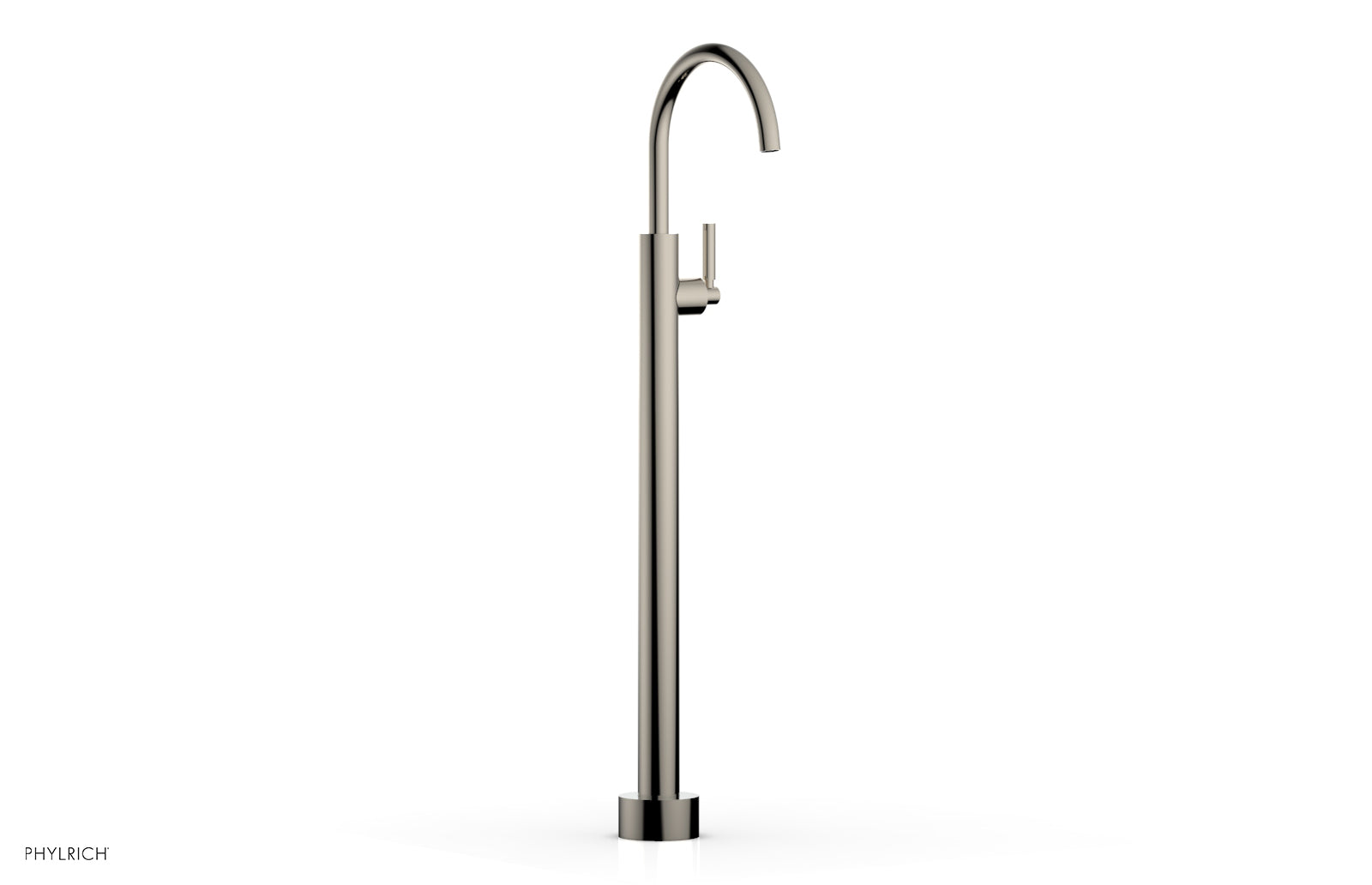 Phylrich BASIC Tall Floor Mount Tub Filler - Lever Handle