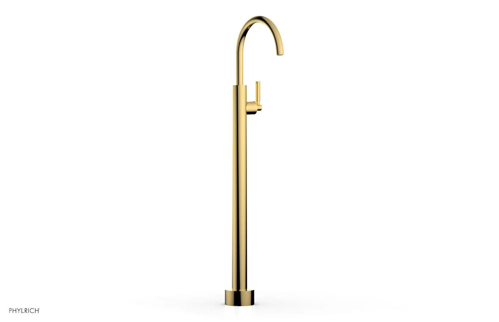 Phylrich BASIC Tall Floor Mount Tub Filler - Lever Handle by Phylrich