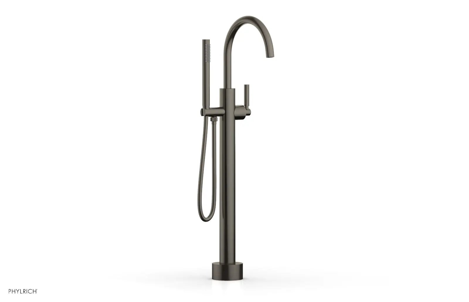 Phylrich BASIC Low Floor Mount Tub Filler - Lever Handle with Hand Shower by Phylrich