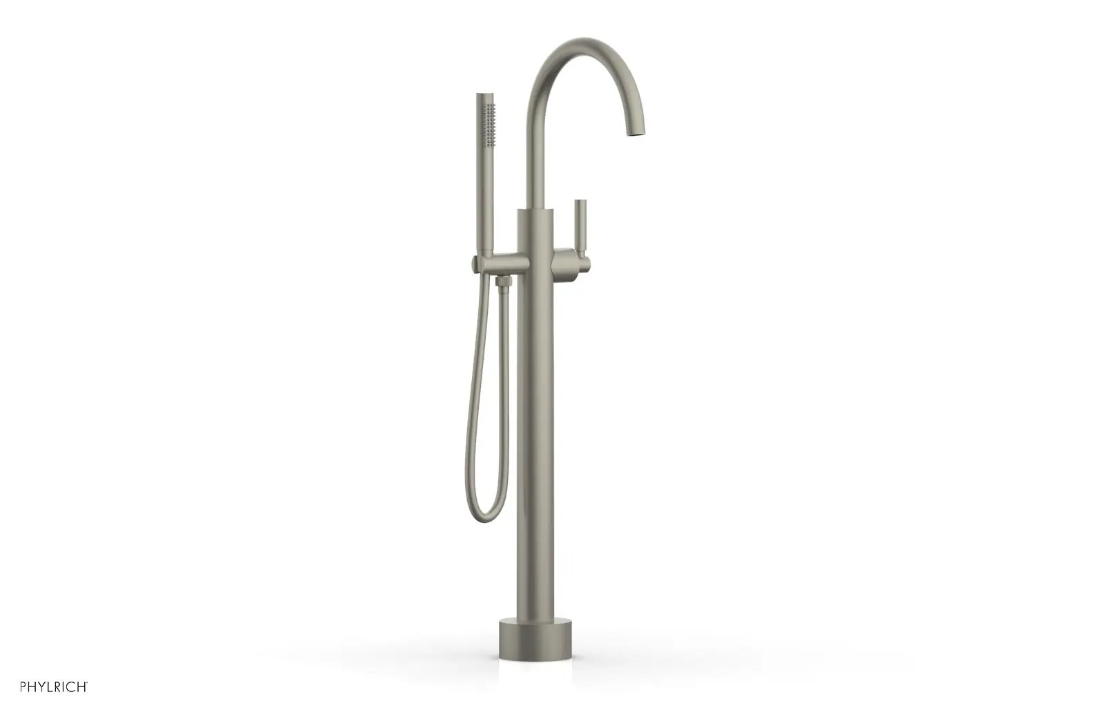 Phylrich BASIC Low Floor Mount Tub Filler - Lever Handle with Hand Shower by Phylrich