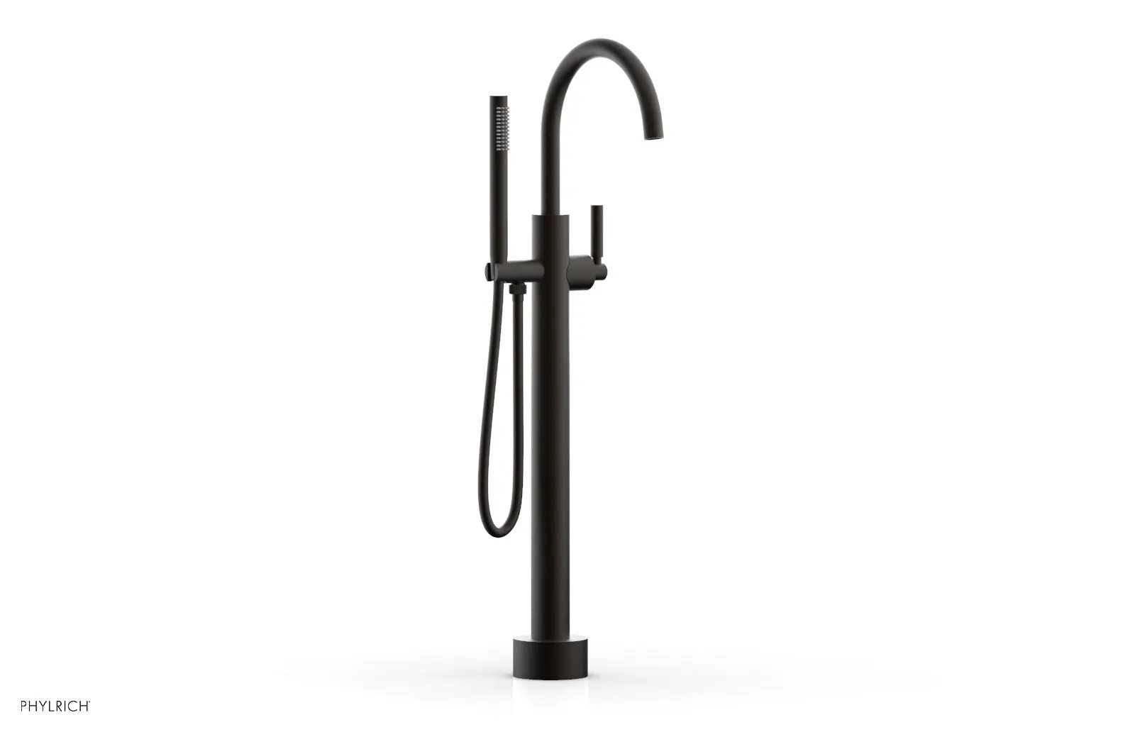 Phylrich BASIC Low Floor Mount Tub Filler - Lever Handle with Hand Shower by Phylrich