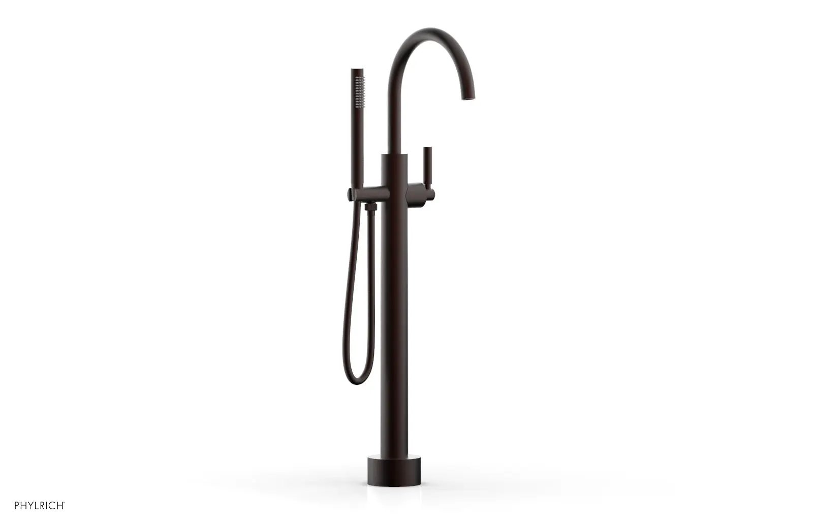 Phylrich BASIC Low Floor Mount Tub Filler - Lever Handle with Hand Shower by Phylrich