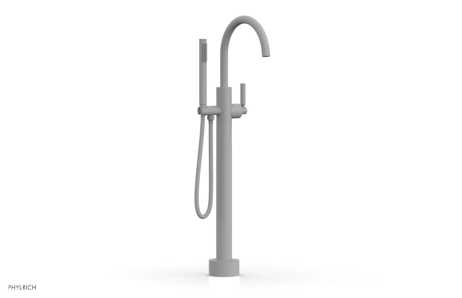 Phylrich BASIC Low Floor Mount Tub Filler - Lever Handle with Hand Shower by Phylrich