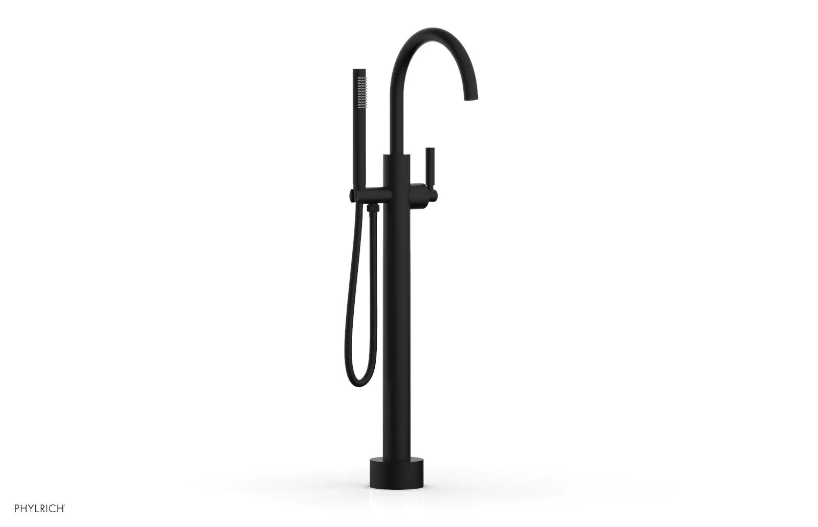 Phylrich BASIC Low Floor Mount Tub Filler - Lever Handle with Hand Shower by Phylrich