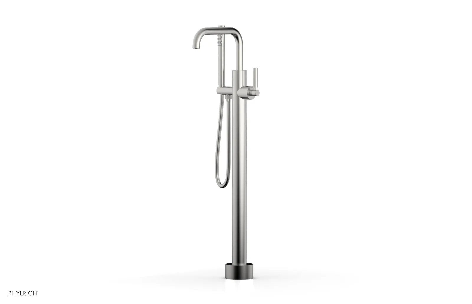 Phylrich BASIC Tall Floor Mount Tub Filler - Lever Handle with Hand Shower by Phylrich
