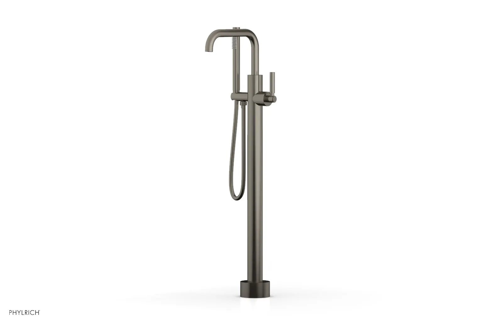 Phylrich BASIC Tall Floor Mount Tub Filler - Lever Handle with Hand Shower by Phylrich