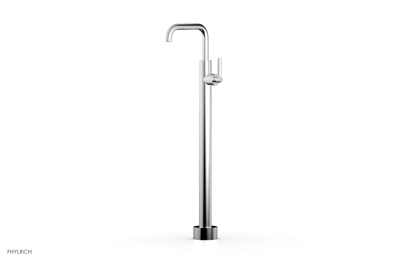 polished chrome tub filler