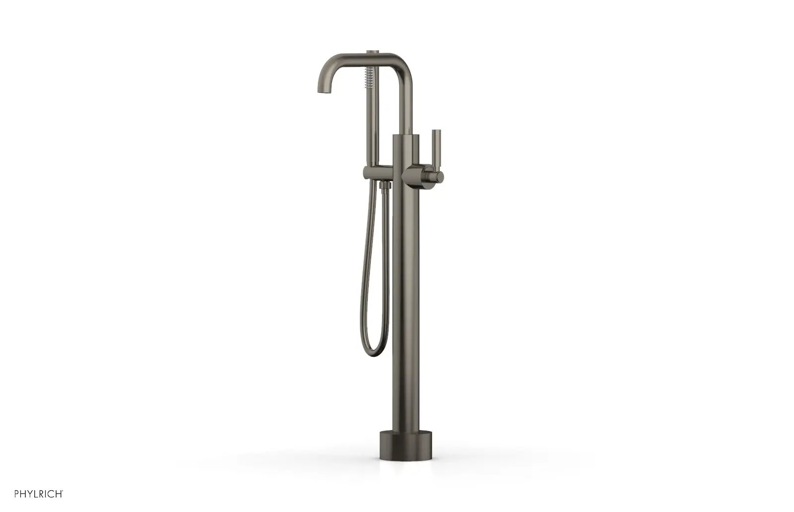 Phylrich BASIC Low Floor Mount Tub Filler - Lever Handle with Hand Shower by Phylrich