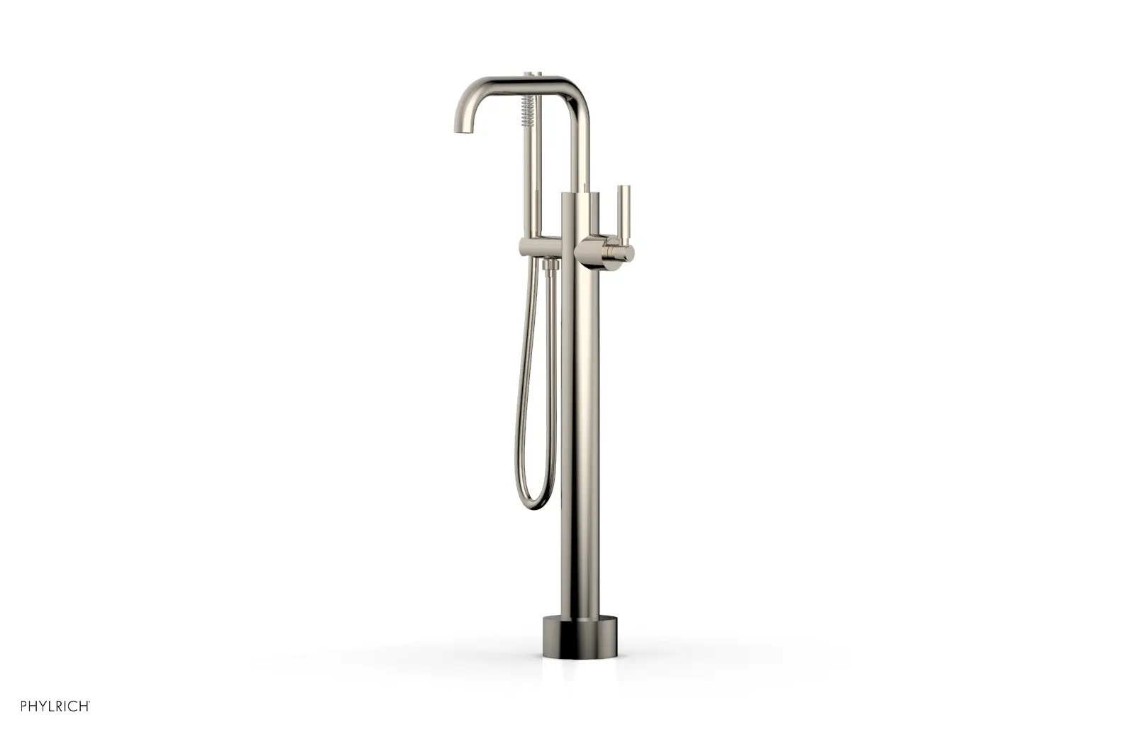 Phylrich BASIC Low Floor Mount Tub Filler - Lever Handle with Hand Shower by Phylrich