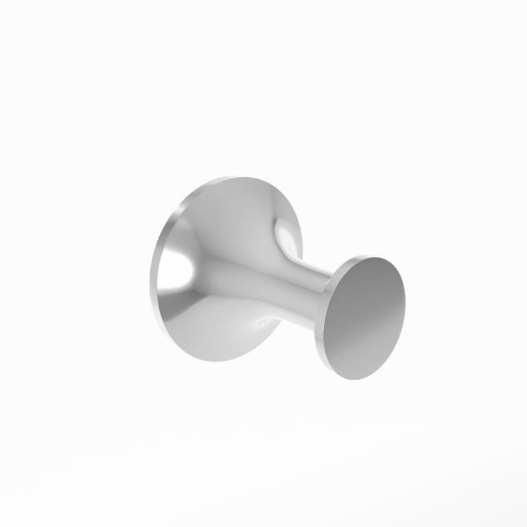 polished chrome robe hook