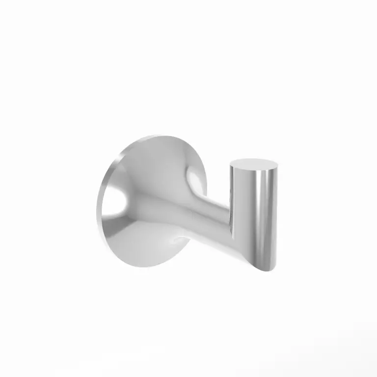 polished chrome robe hook