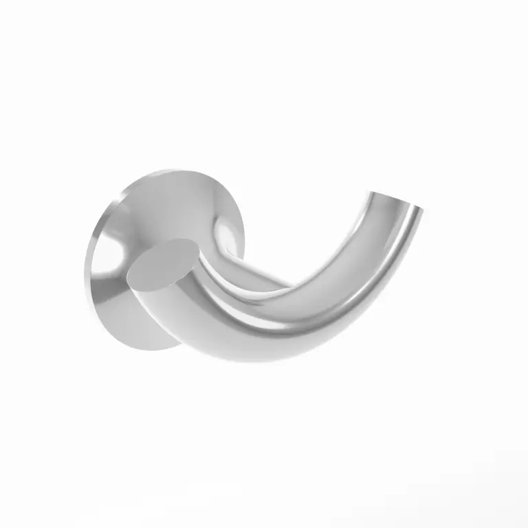 polished chrome towel hook