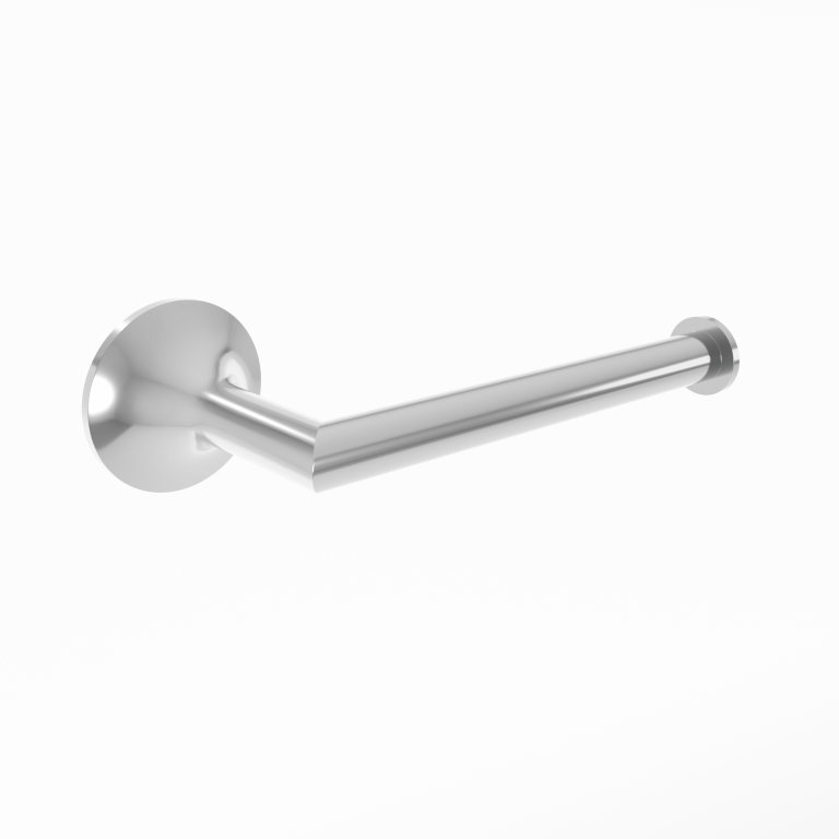 polished chrome toilet paper holder