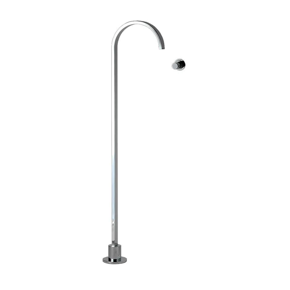 polished chrome spout