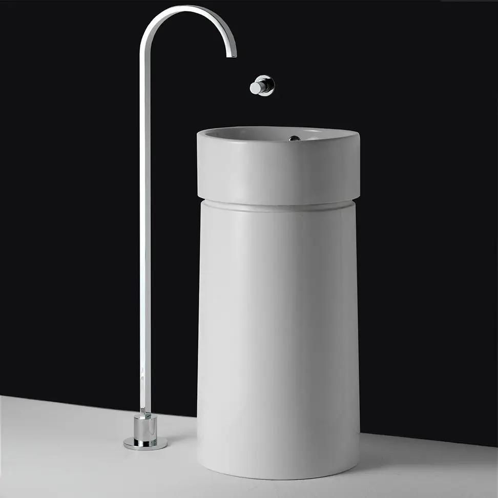 polished chrome spout