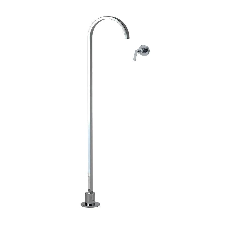 polished chrome spout