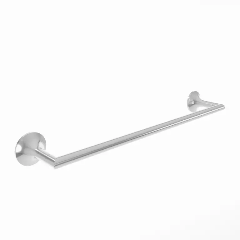 polished chrome towel bar