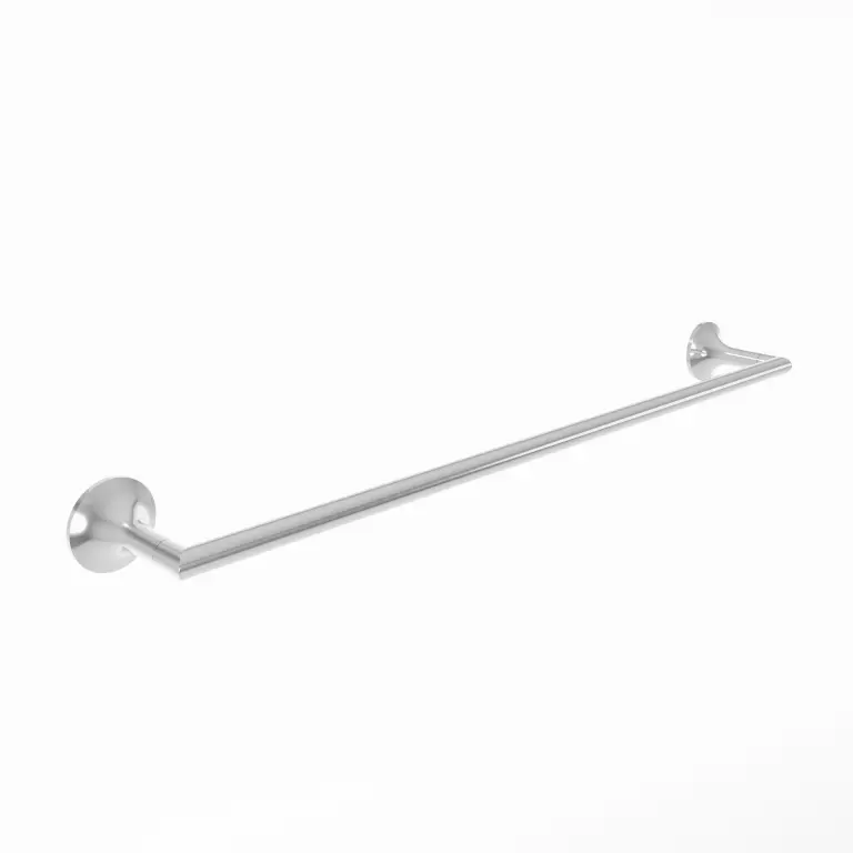 polished chrome towel bar