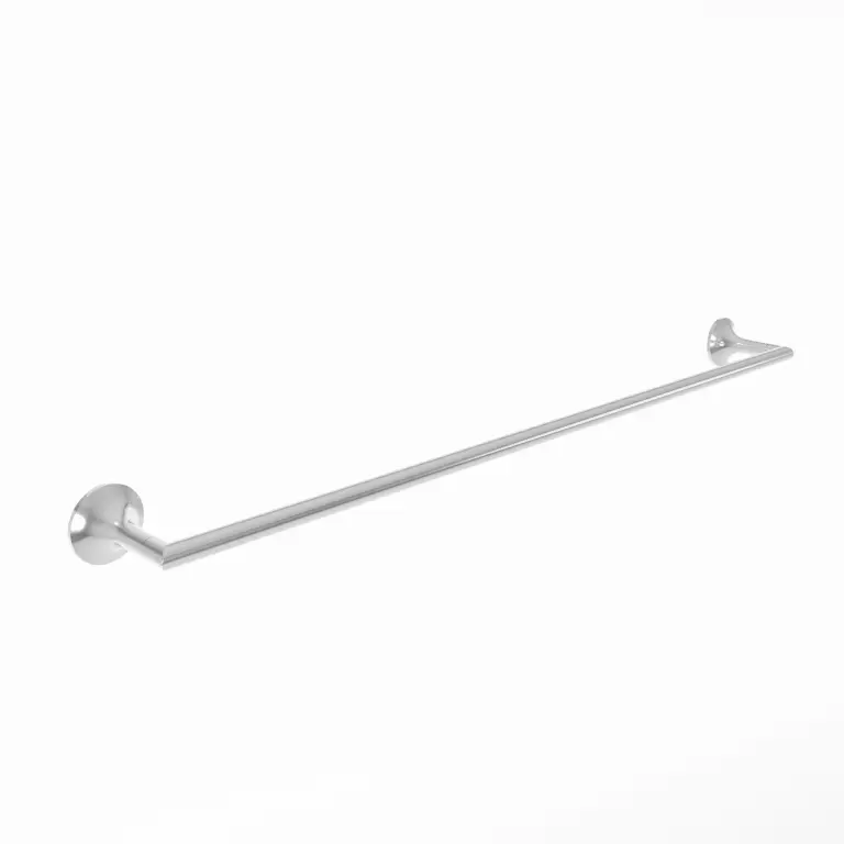 polished chrome towel bar