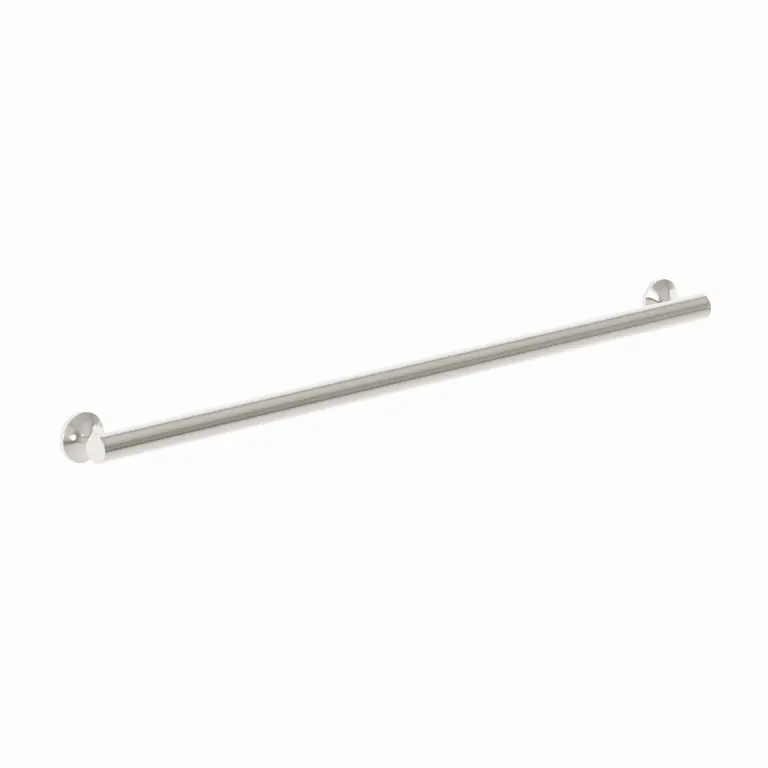 polished nickel grab bar