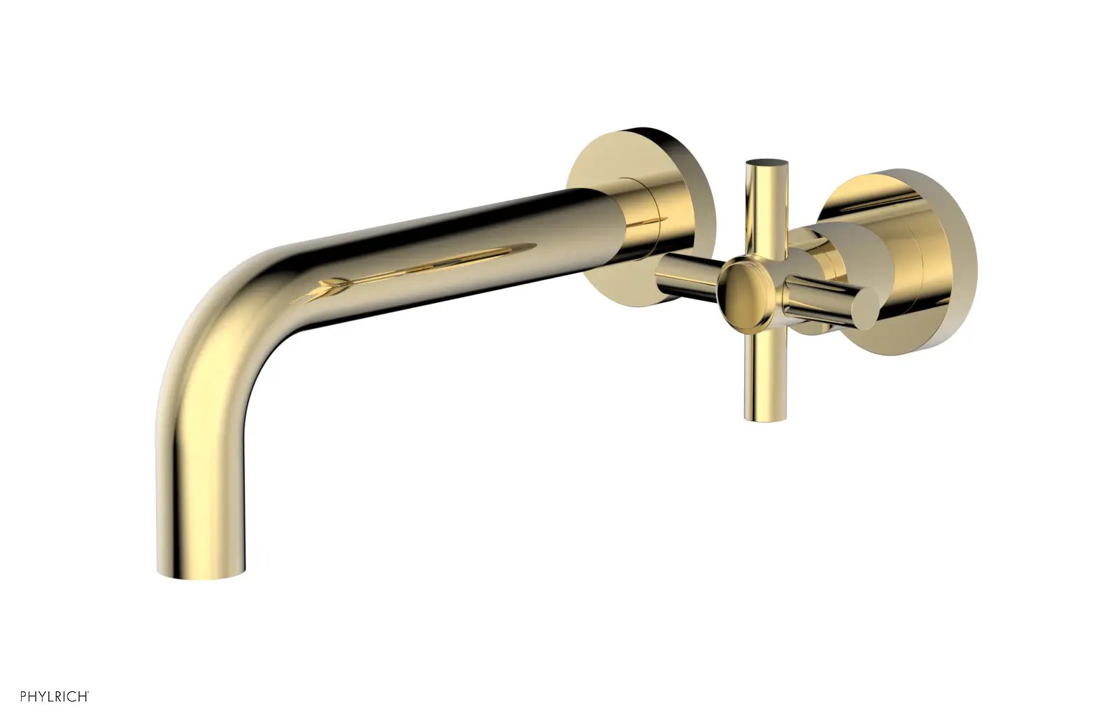 Phylrich BASIC Single Handle Wall Lavatory Set - Cross Handle by Phylrich