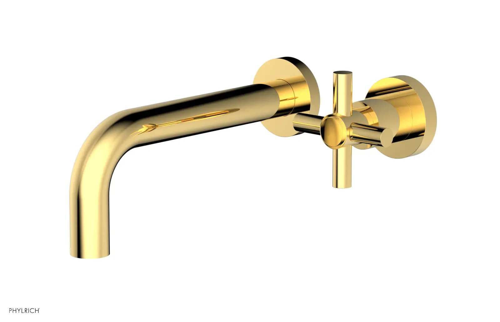 Phylrich BASIC Single Handle Wall Lavatory Set - Cross Handle by Phylrich