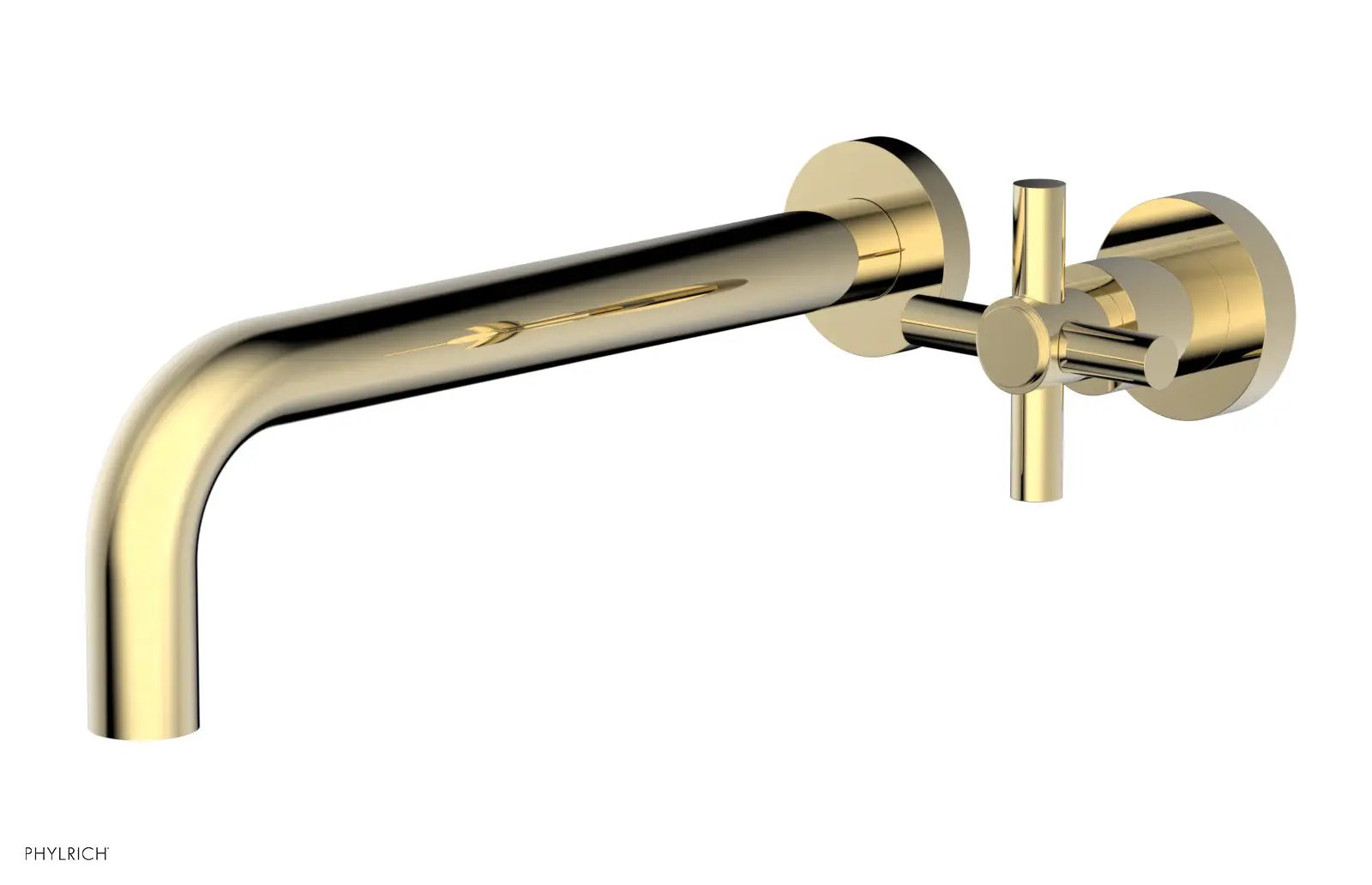 Phylrich BASIC 10" Single Handle Wall Lavatory Set - Cross Handle by Phylrich