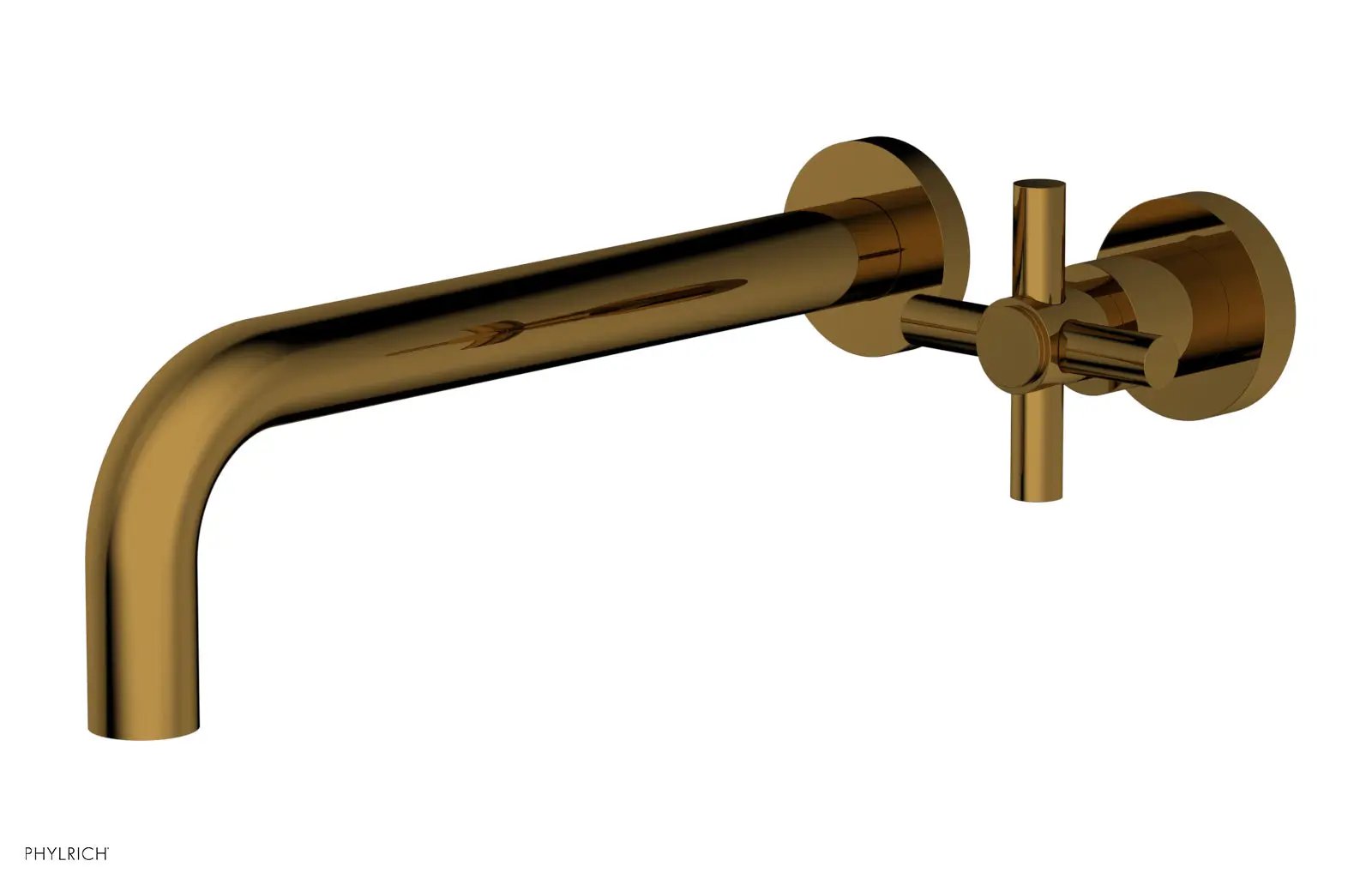 Phylrich BASIC 10" Single Handle Wall Lavatory Set - Cross Handle by Phylrich