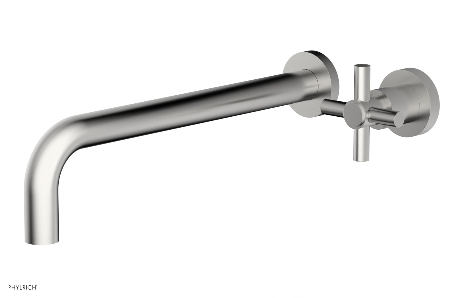 Phylrich BASIC 12" Single Handle Wall Lavatory Set - Cross Handle