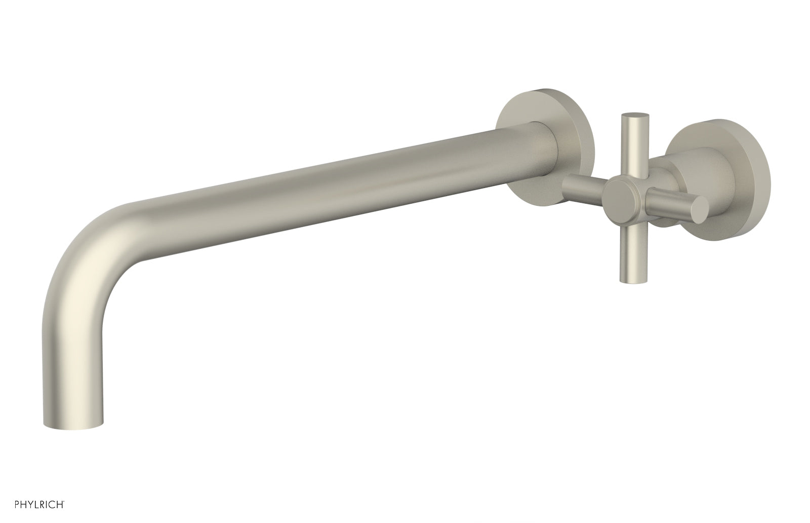 Phylrich BASIC 12" Single Handle Wall Lavatory Set - Cross Handle