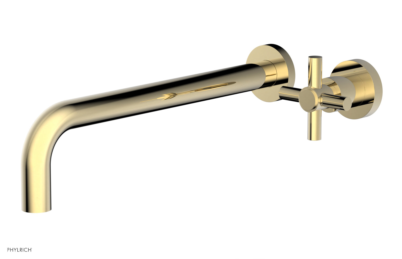 Phylrich BASIC 12" Single Handle Wall Lavatory Set - Cross Handle by Phylrich